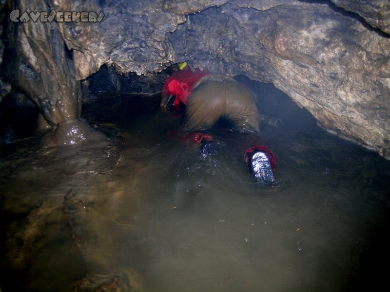 Brunnsteinhöhle: Wasserschmidt: Warum nicht auch mal ohne Neo in nicht wasserführenden Höhlen Spass haben?