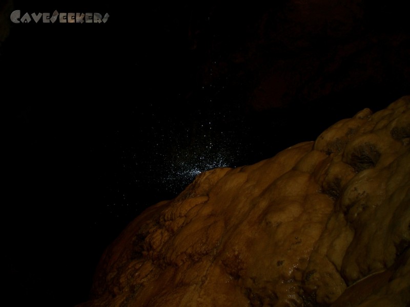 Große Spielberghöhle: Sieht gut aus. Ist aber leider klarer Hinweis auf ein kaltes, feuchtes Drecksloch.