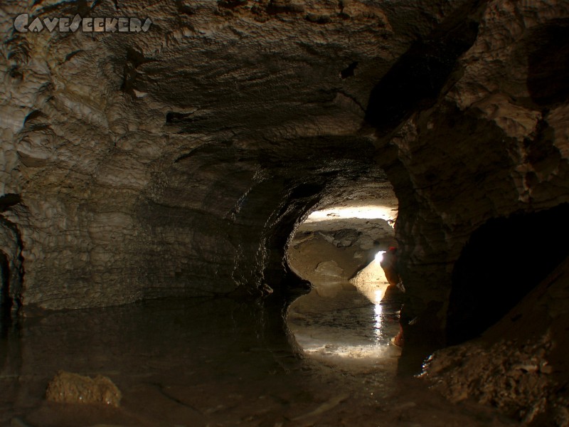 Bäckersloch: Leider nur wenig Wasser.