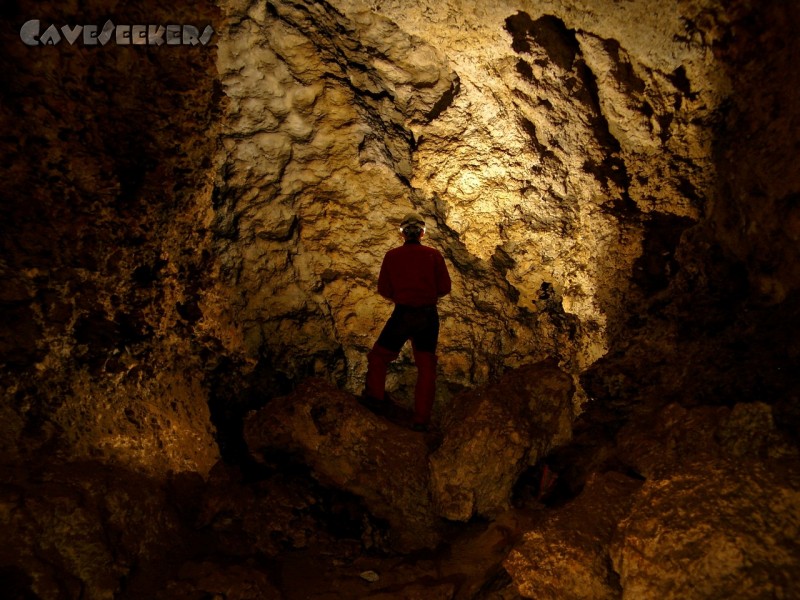 Bismarckgrotte: Herr Philipp im Bild.