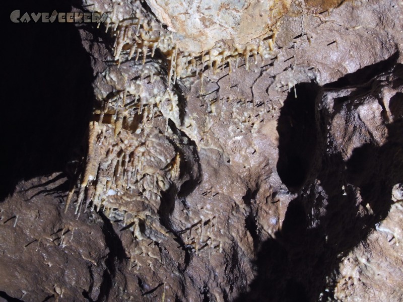 Burghöhle Wolfsegg: Links, unendliche Weiten. reines Nichts