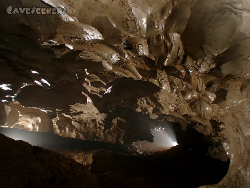 Bus del Diaol: Vor dem zweiten Sandsiphon. Wunderbare Decke.