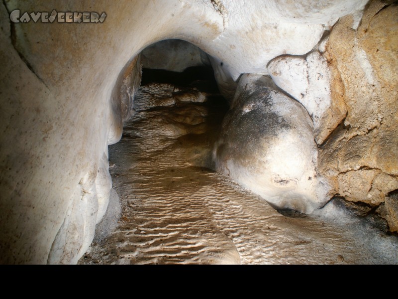 Christianengrotte: Kleiner Sinterwasserfall