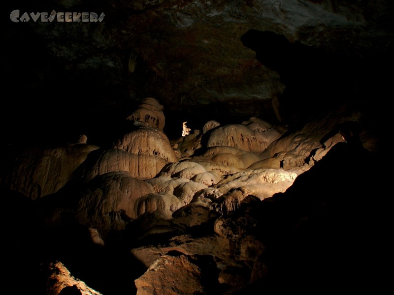 Cova de sa Campana: Sala de Gigants, Blitzschlampenmangel artet aus...