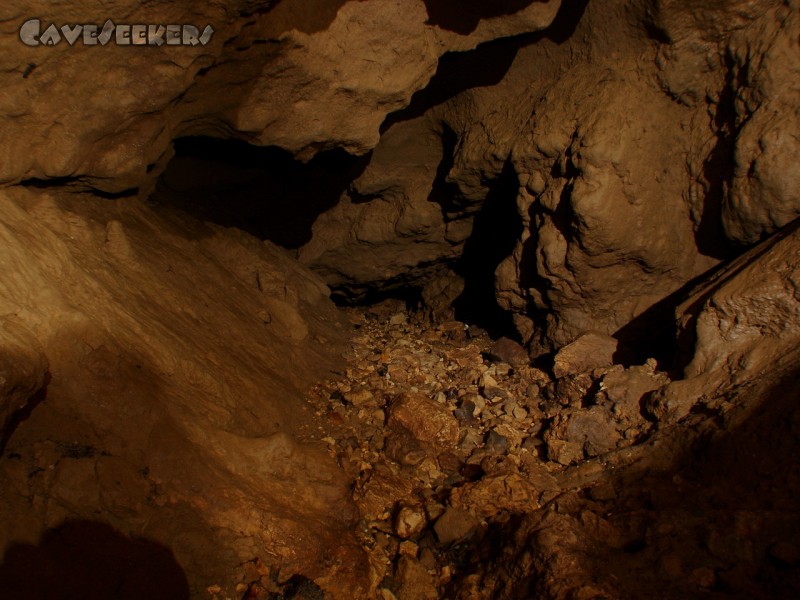 Dünndarmhöhle: Bachlauf. Im Augenblick trocken.