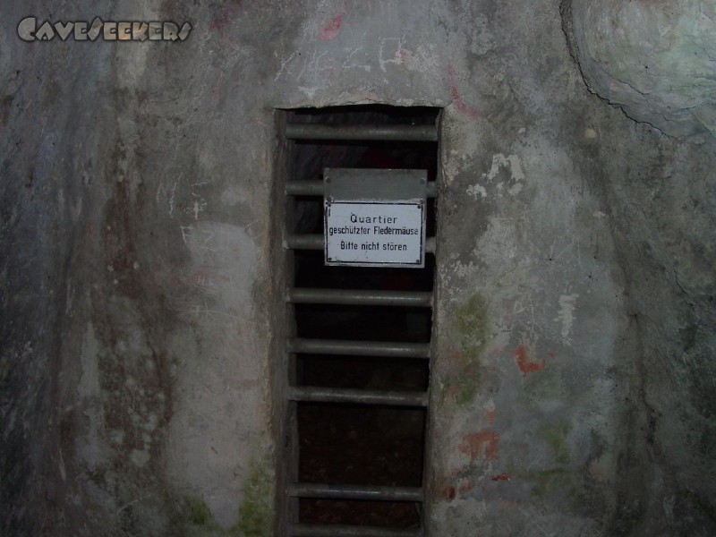 Dürrloch: Der massiv gesicherte Eingang.