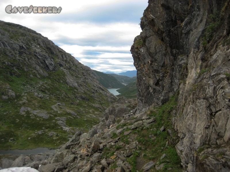 Dummdalen: G7: Blick ins Land vom Eingang der G7 aus.