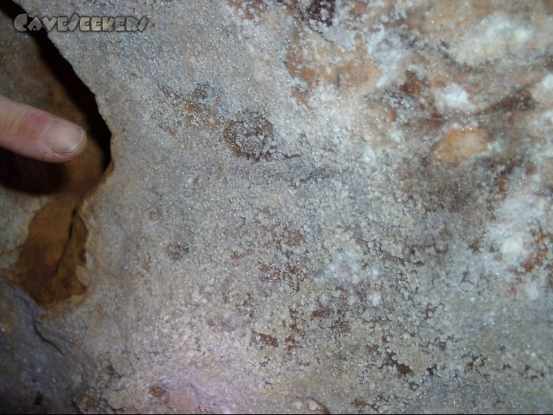 Eisenbahnhöhle: Am Kristallschluf.