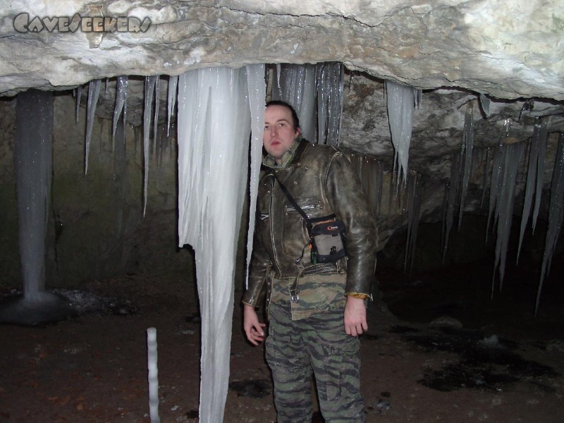 Esperhöhle: Die Buben und ihr erster Eiszapfen. Teil 2.