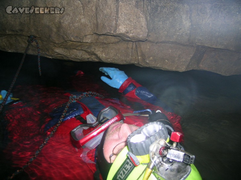 Falkensteiner Höhle: ... und dann auch mal wieder ausschwimmen.