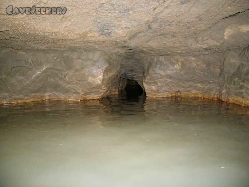 Falkensteiner Höhle: 'Halle' nach dem zweiten Siphon.