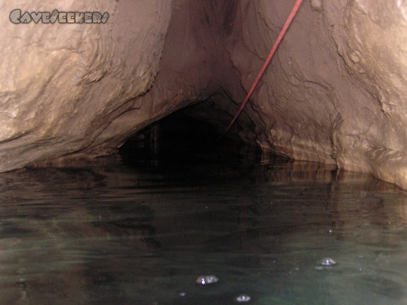 Falkensteiner Höhle: Dritter Siphon.