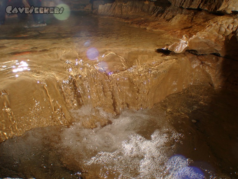 Falkensteiner Höhle: Wasserfall.