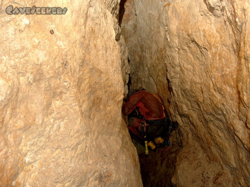 Frauensteinschacht: Von der Zweiten Ebene nach unten.
