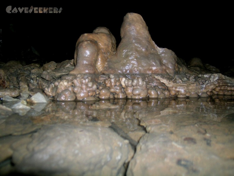 Geißberghöhle: Die Sinterfaust.