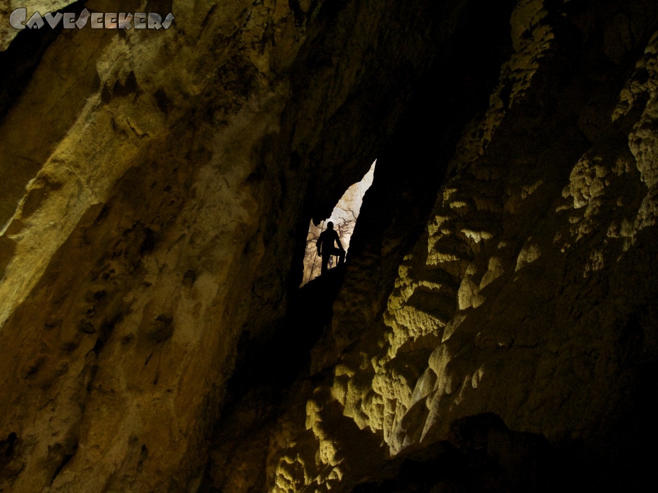 Globoka Jama: Hier mit typischer Caveseekers-Pose.