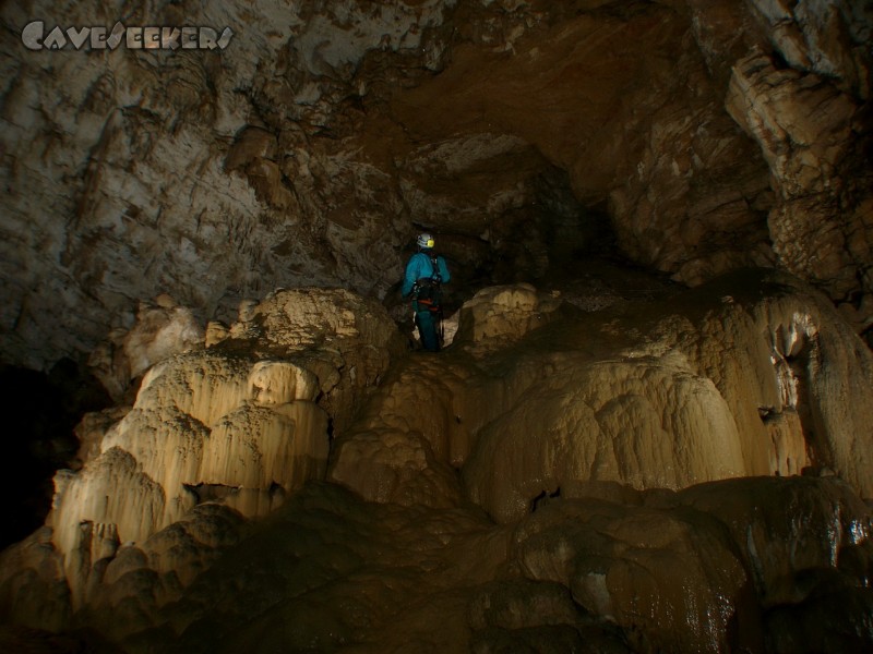 Gouffre De La Baume Des Cretes: Sinterberg.