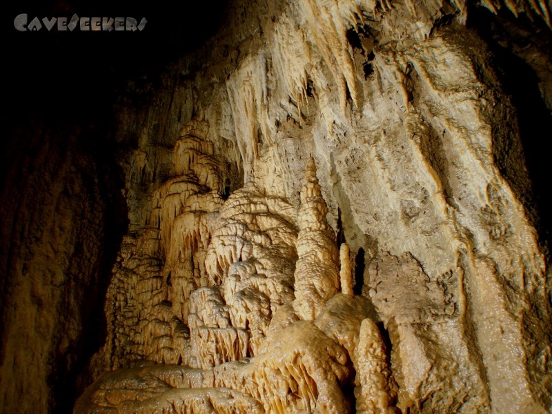 Gouffre De La Baume Des Cretes: Sogar eine Sinterwand wurde entdeckt.