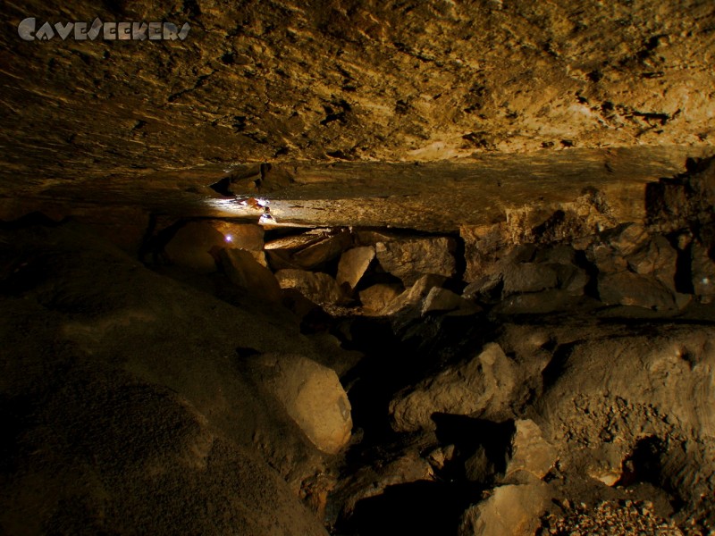 Gouffre du Bief Bousset: Die matschige Halle.