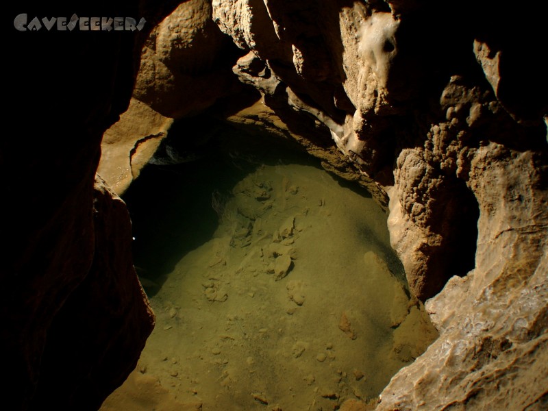 Gouffre du Bief Bousset: Die andere Seite des Siphons.