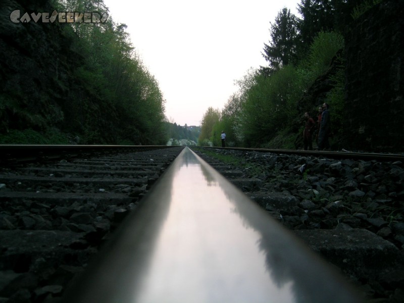 Große Heroldsreuther Höhle: Auf dem Weg zur Ottohöhle.