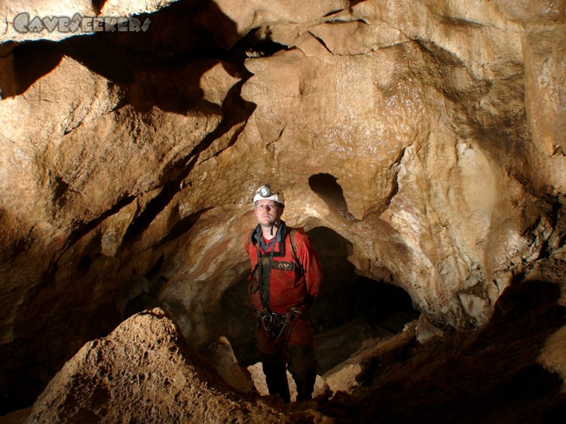 Große Spielberghöhle: Blass im Loch: Seeleitner.