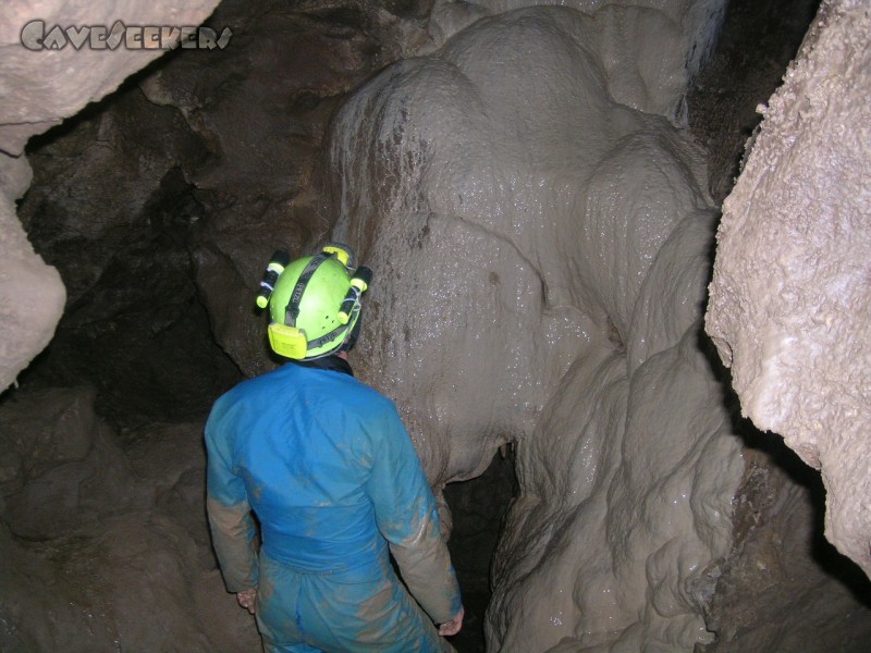 Hausener Bröller: Sinterfall unten - mit Fitze.