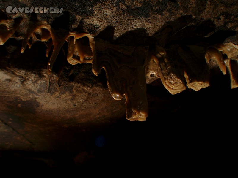 Heinzengrabenhöhle: ... wie immer in Natura eher unschön.