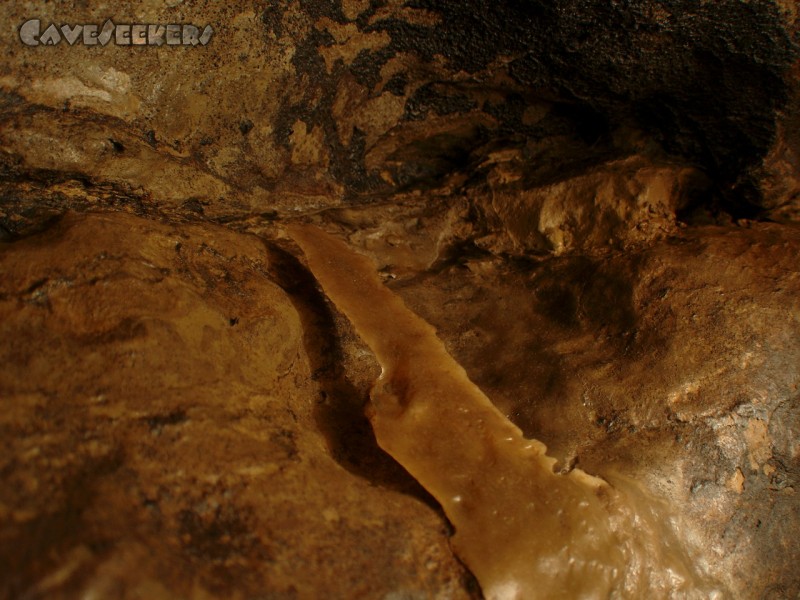 Heinzengrabenhöhle: Unterspülte Stück.