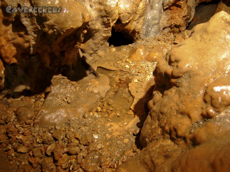 Helmloch: Noch eins. Stark verschmutzt.