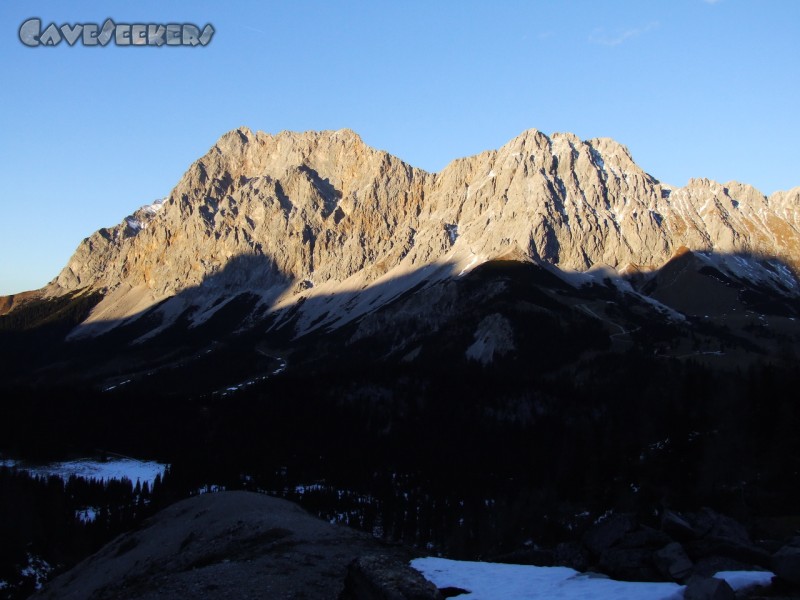 Hermann Stollen: Zugspitze, Blick aus dem Gaistal