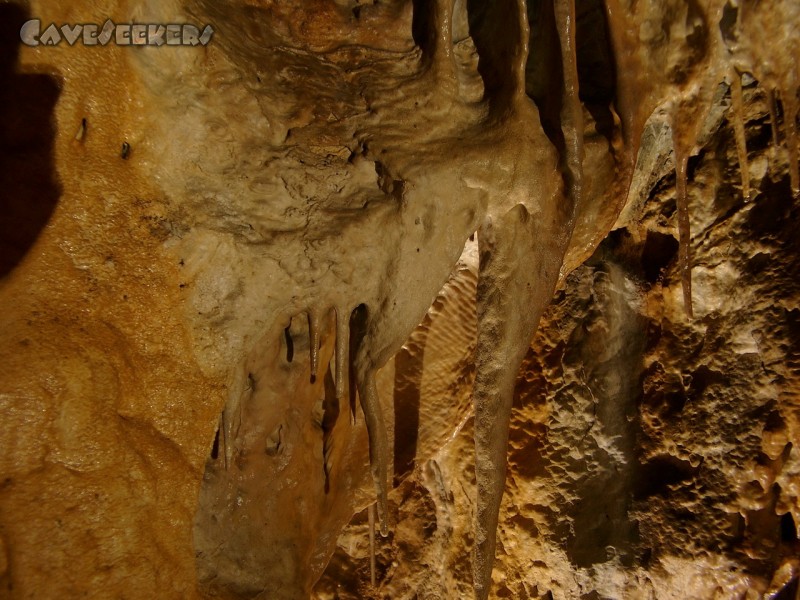 Heukirche: Lange Tropfsteine