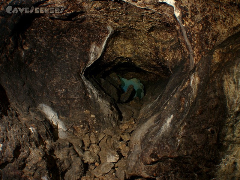 Höhgassen Höhle: Im Schluf.