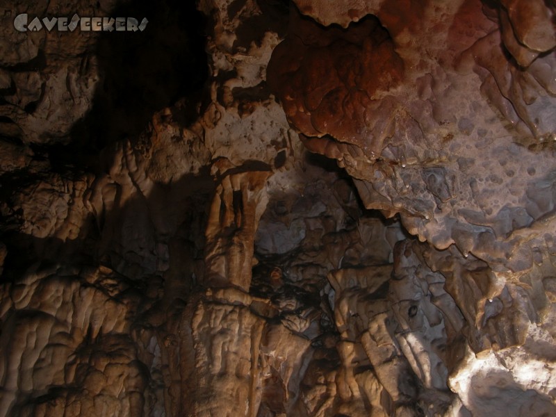 Kirchenweghöhle: Säule oben
