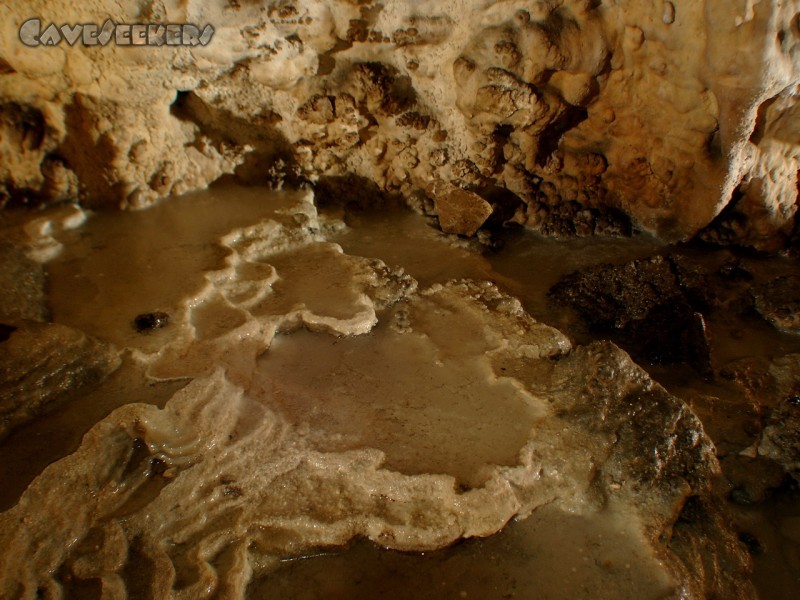 Mammuthöhle: Hier nochmal der schwimmende Belag.