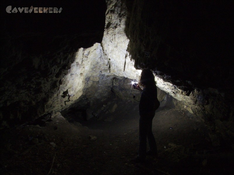 Osterloch: Vor dem niedrigen Gangteil