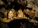 Petershöhle - Im Vordergrund streckt uns die Höhle eine Zunge entgegen, während im Hintergrund stolze Tropfsteine ihrem Zerfall entgegensehen.