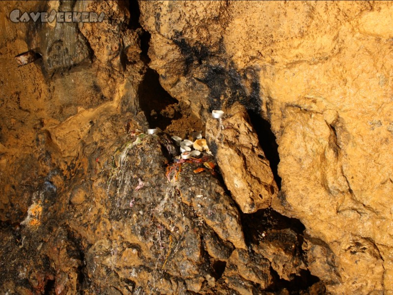 Rosenmüllerhöhle: Kerzen da.