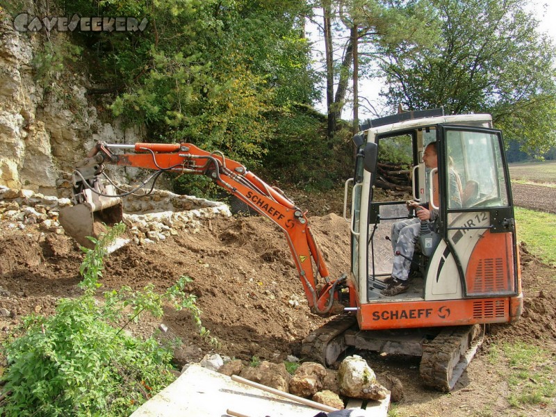 Rostnagelhöhle: Hauptbaggerfuhrer Weiss.