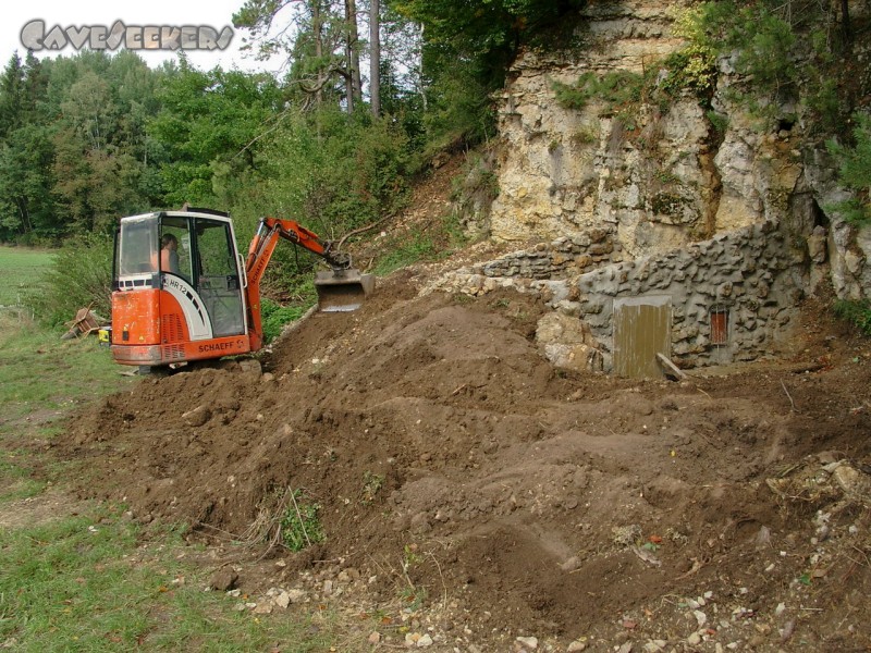 Rostnagelhöhle: Gro?zugiges Terraforming. Hier nach nur wenigen Minuten.