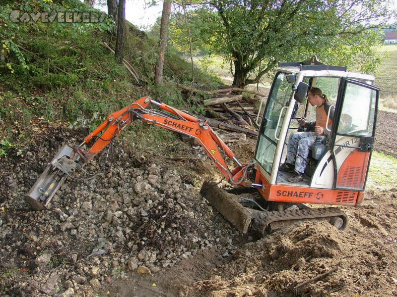 Rostnagelhöhle: Nur sehr unangenehm zu schaufeln.