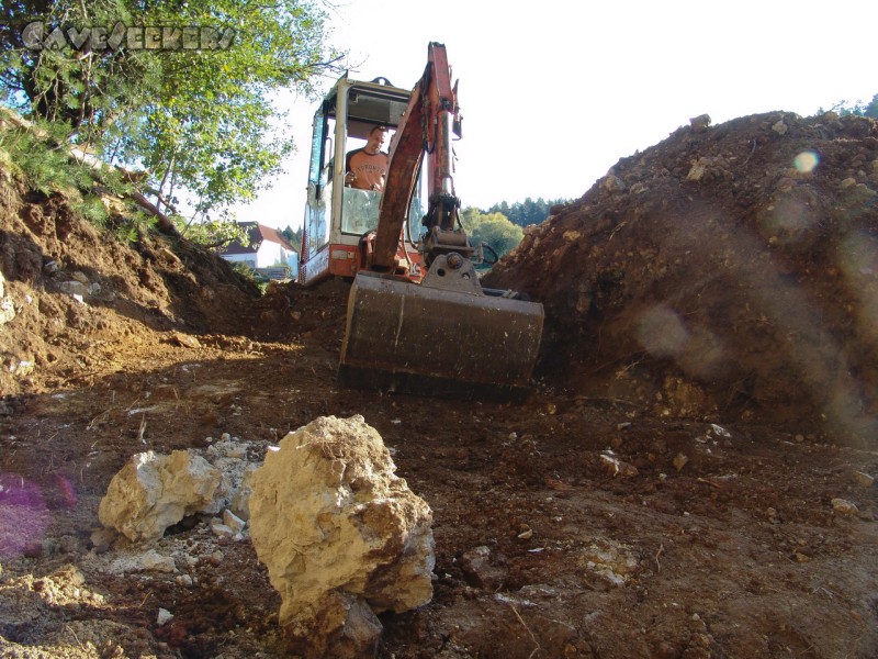 Rostnagelhöhle: Der Festplatz aus anderer Perspektive.