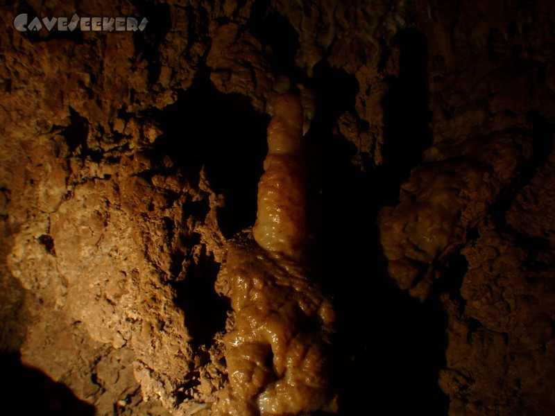 Rostnagelhöhle: Das Prachtstück. Geheimnissvoll fotografiert.