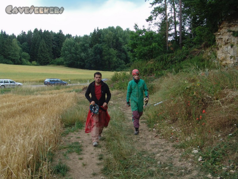 Rostnagelhöhle: Rechter Hand: Landsberger Gemenge. Zentral: Männlich.