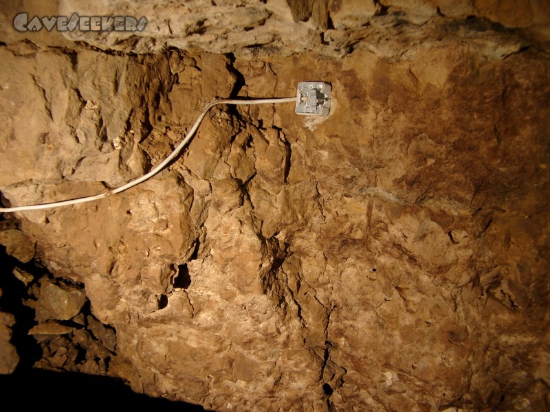 Rostnagelhöhle: Das vorläufige Enstück in der großen Halle.