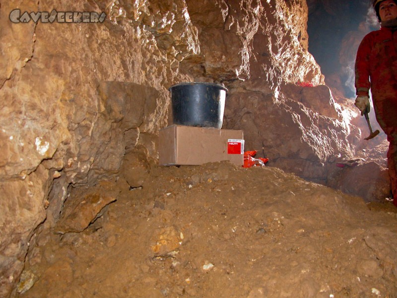 Rostnagelhöhle: Der Eimer