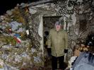 Rostnagelhöhle - Deutschland im Winter. Mit Mann.