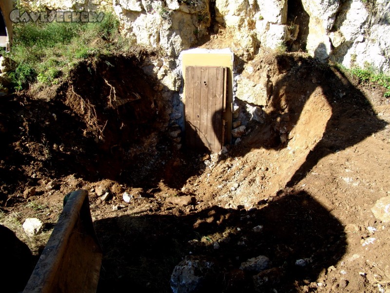 Rostnagelhöhle: Nachher - Kraterlandschaft.