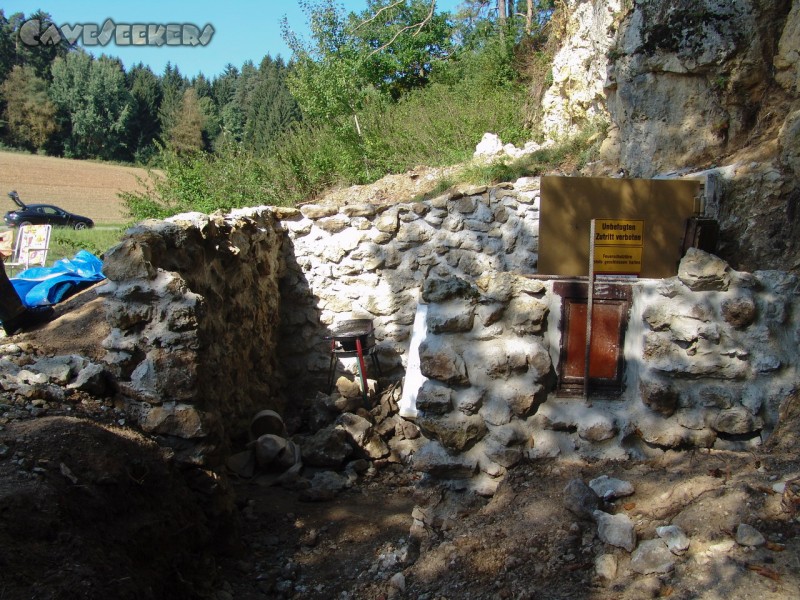 Rostnagelhöhle: Vorher.