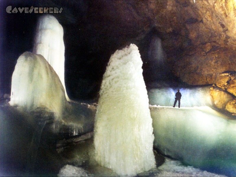 Schwarzmooskogel Eishöhle: Noch ein Eiselefant.
